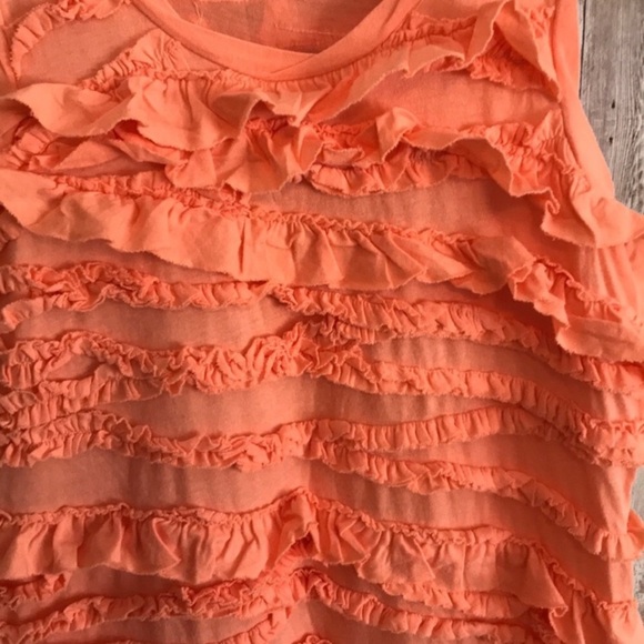CREWCUTS Ruffle Cotton Dress in Peach - Picture 4 of 7